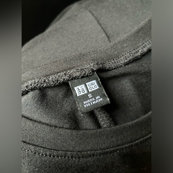 Uniqlo casual sleeveless dress, black, soft modal blend - Picture 4 of 5